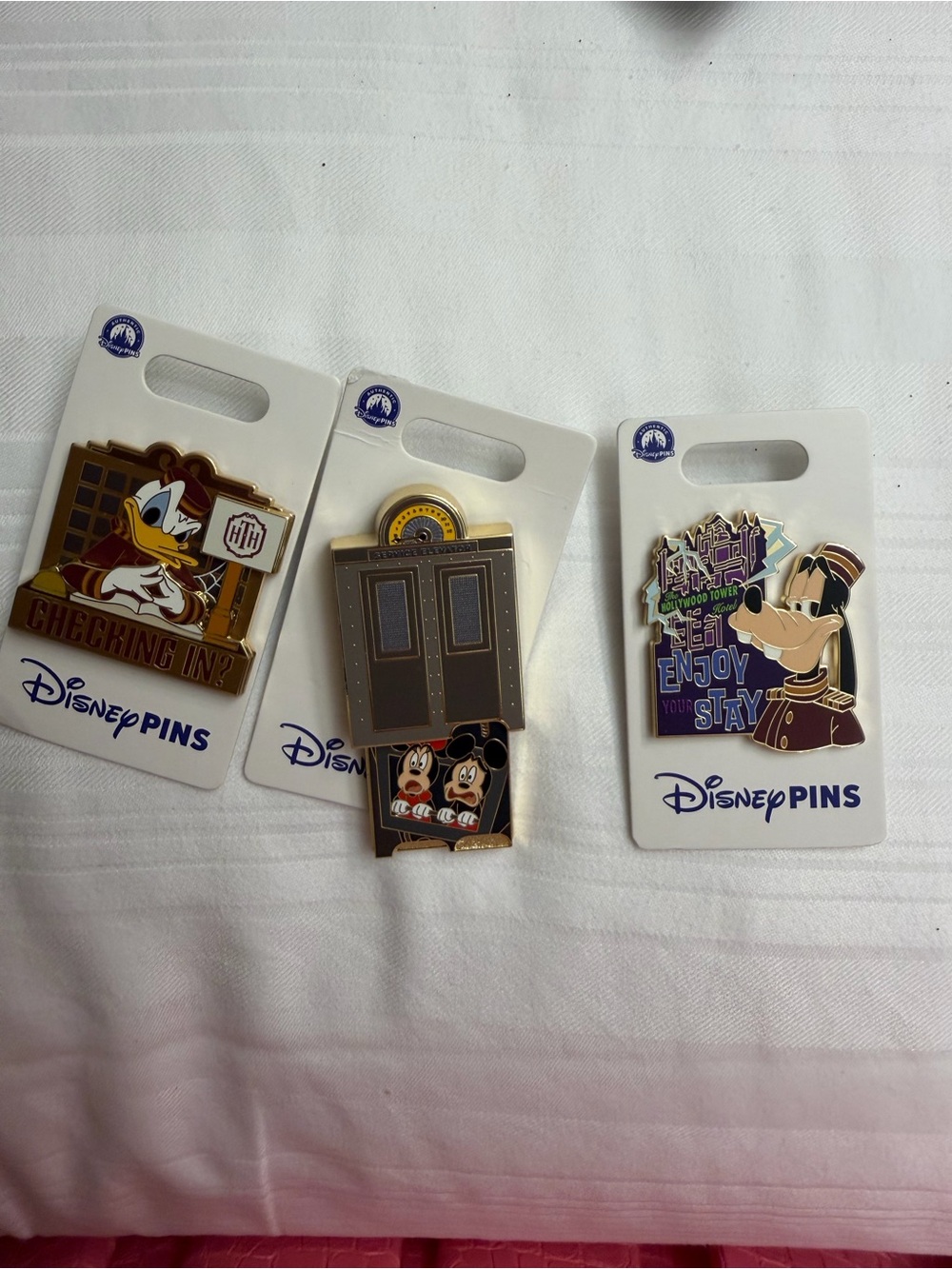 Disney tower of terror theme Set of pins